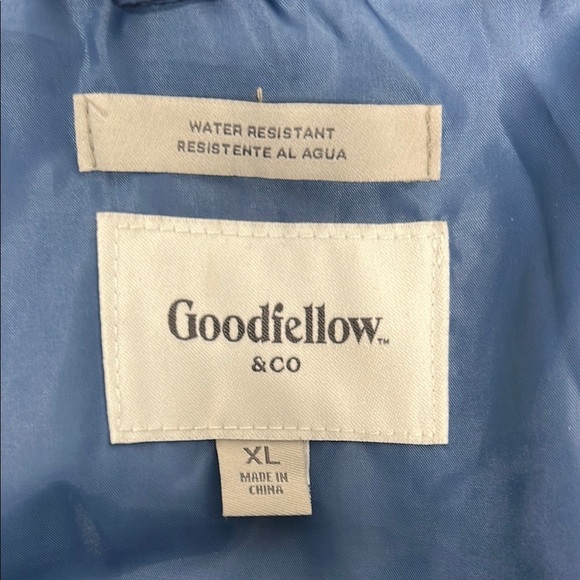 Goodfellow & Co Water Resistant Jacket - iridescent Blue size extra large coat - Picture 2 of 9